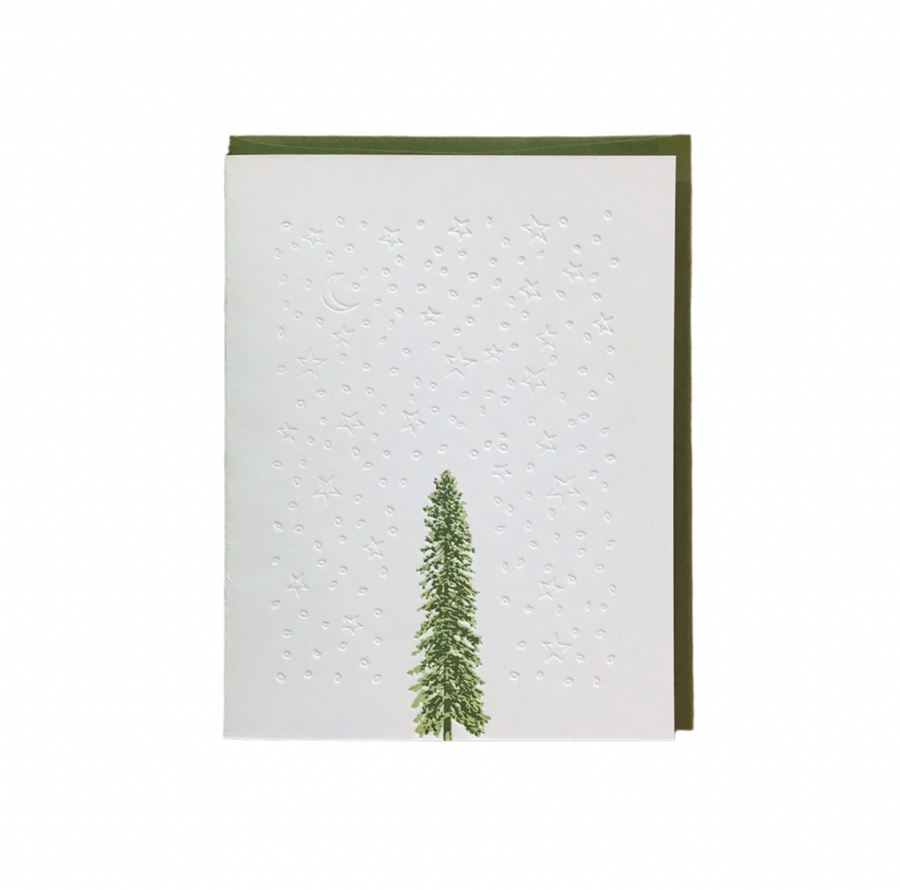 Grand Fir Letterpress Card