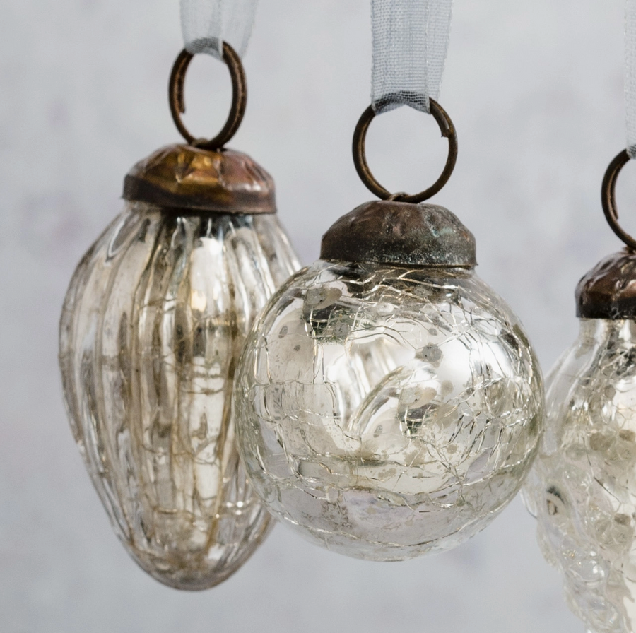 Crackle Glass  Bauble / Small