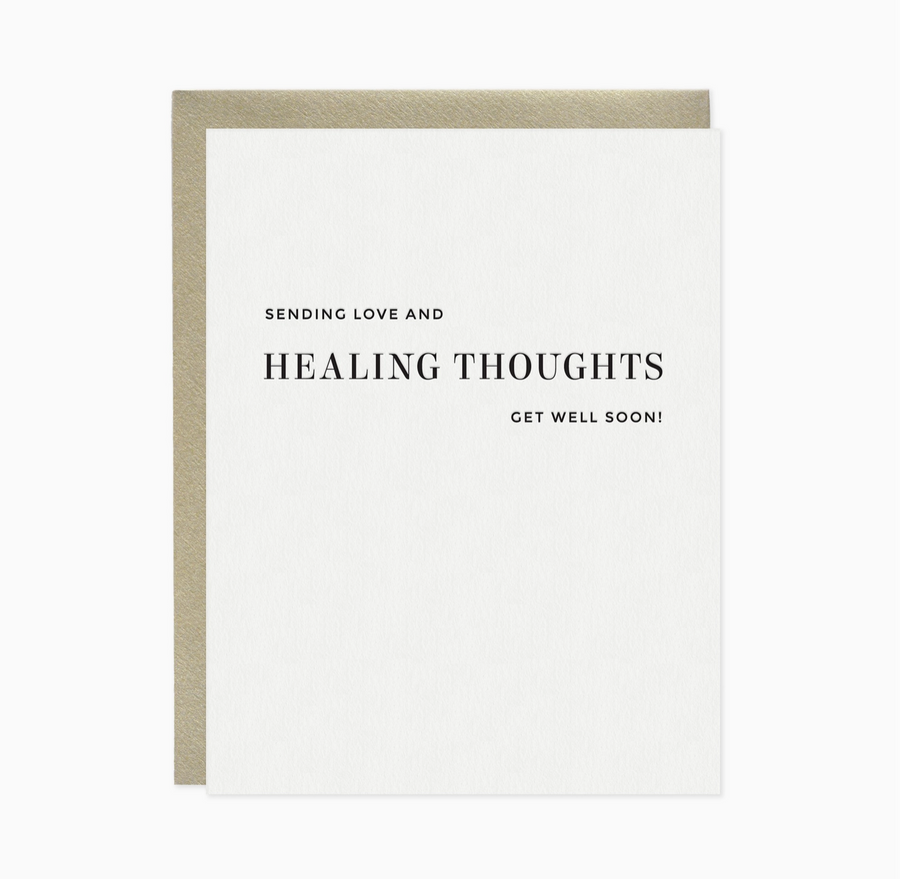 Healing Thoughts Get Well Greeting Card