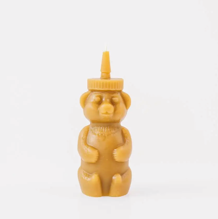 Beeswax Honey Bear Candle