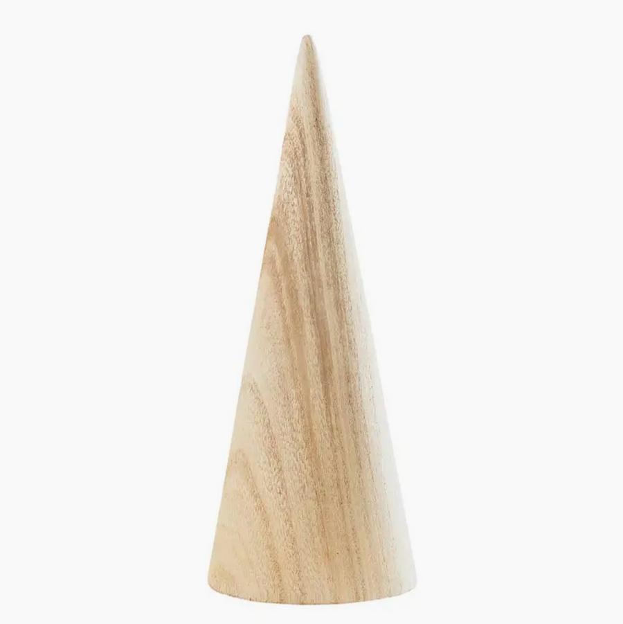 Natural Wood Cone Tree - Small