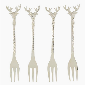 Silver Stag Appetizer Fork