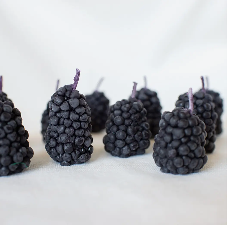 Beeswax Blackberry Birthday Candles