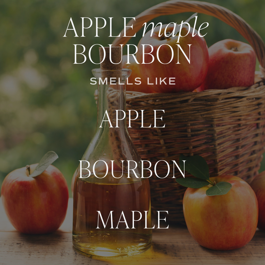 Apple Maple Bourbon 15 oz Soy Candle