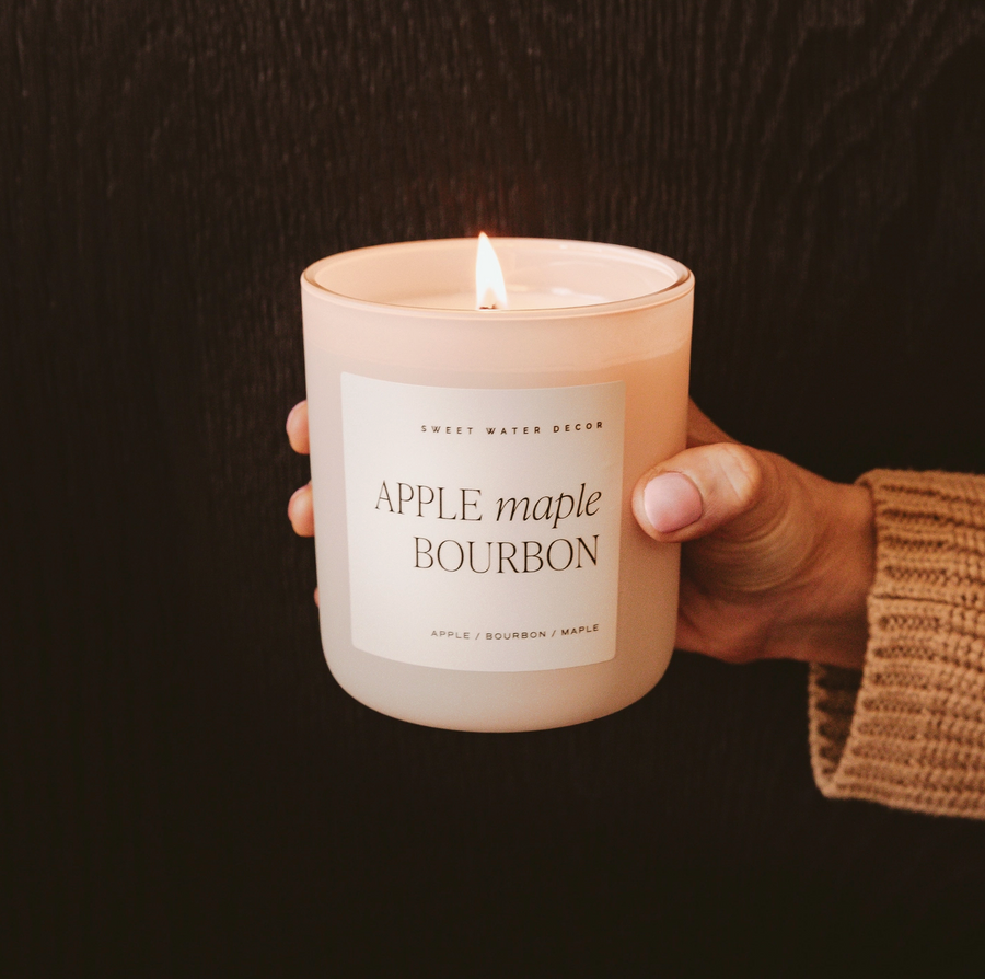 Apple Maple Bourbon 15 oz Soy Candle