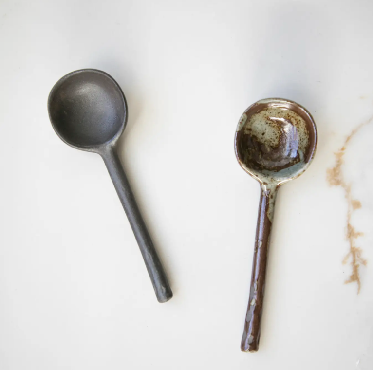 Dark Ceramic Spoon