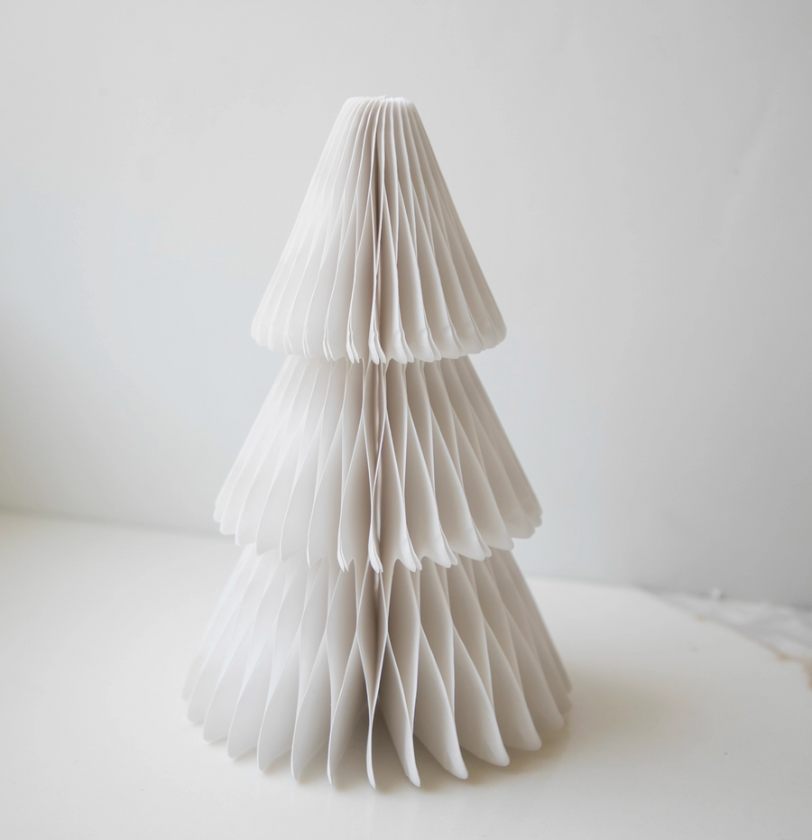 Decorative Paper Tabletop Tree / White