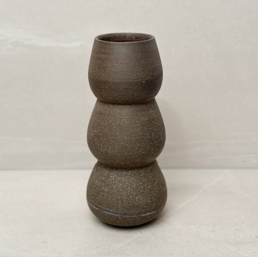 Dara Schuman Chocolate Sand Vase