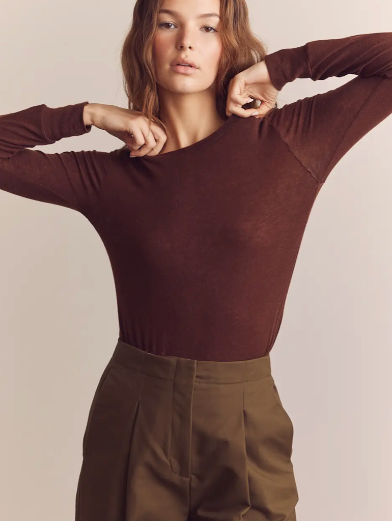 Wool Blend Lightweight Knit Top