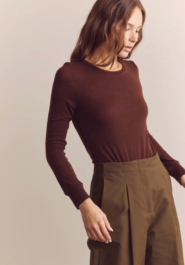 Wool Blend Lightweight Knit Top