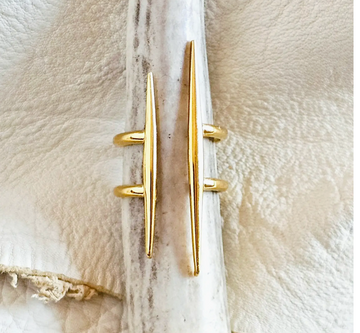 Barbed Gold Spike Ring