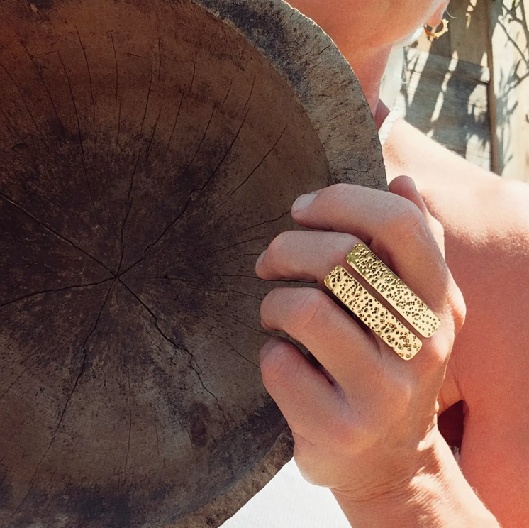 Hammered Bold Ring