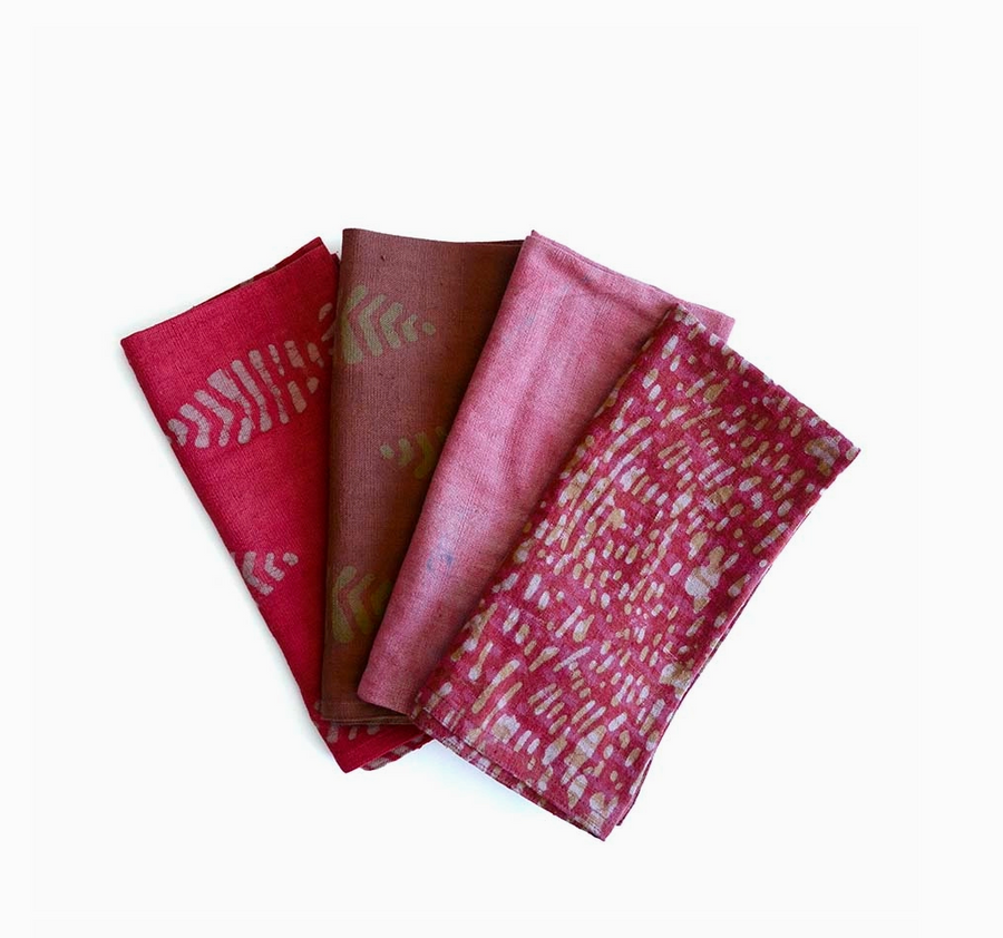 Blaze Mix Organic Cotton Napkins - Set of 4