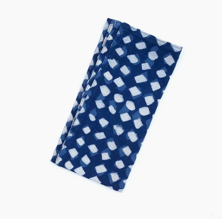 Indigo Mix Organic Cotton Napkins - Set of 4 (Copy)