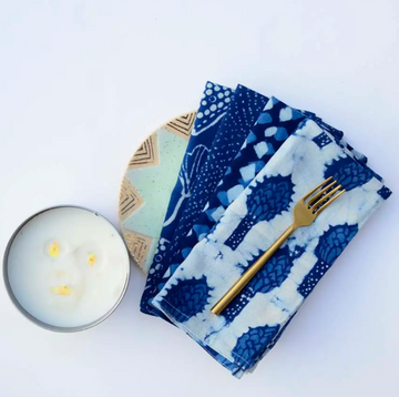 Indigo Mix Organic Cotton Napkins - Set of 4 (Copy)