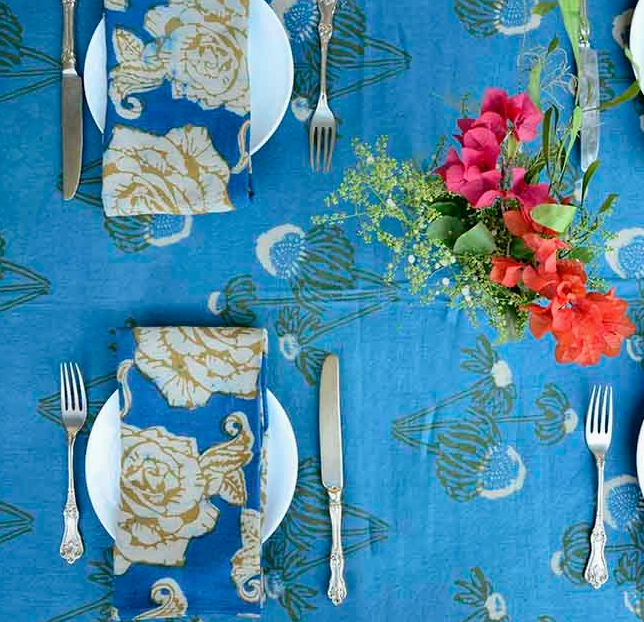 Rose Indigo Napkins (Set of 4)