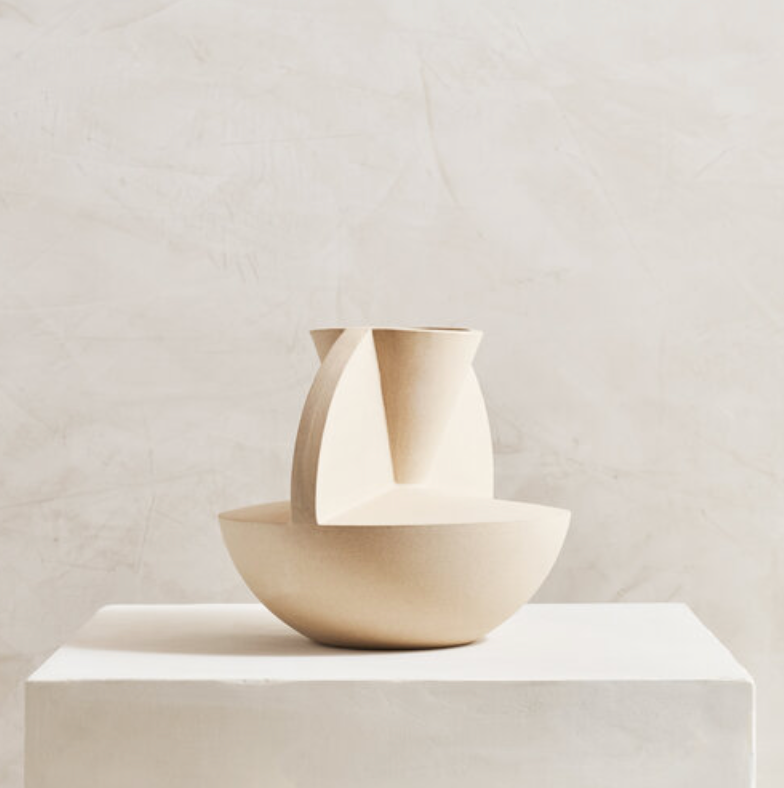 Vaso Ceramic Vase / Sand