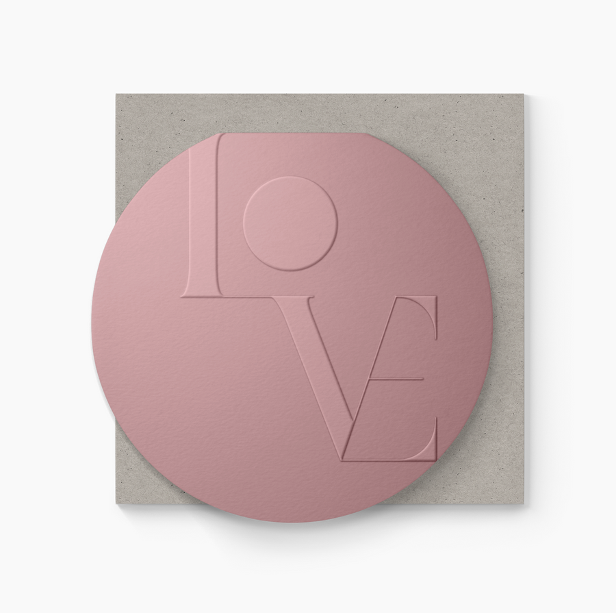 Love Blank Clamshell Greeting Card