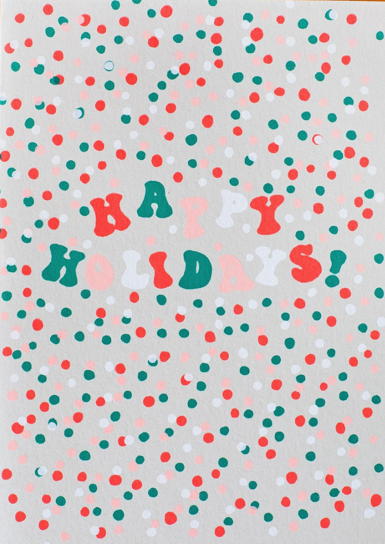 Holiday Confetti Card