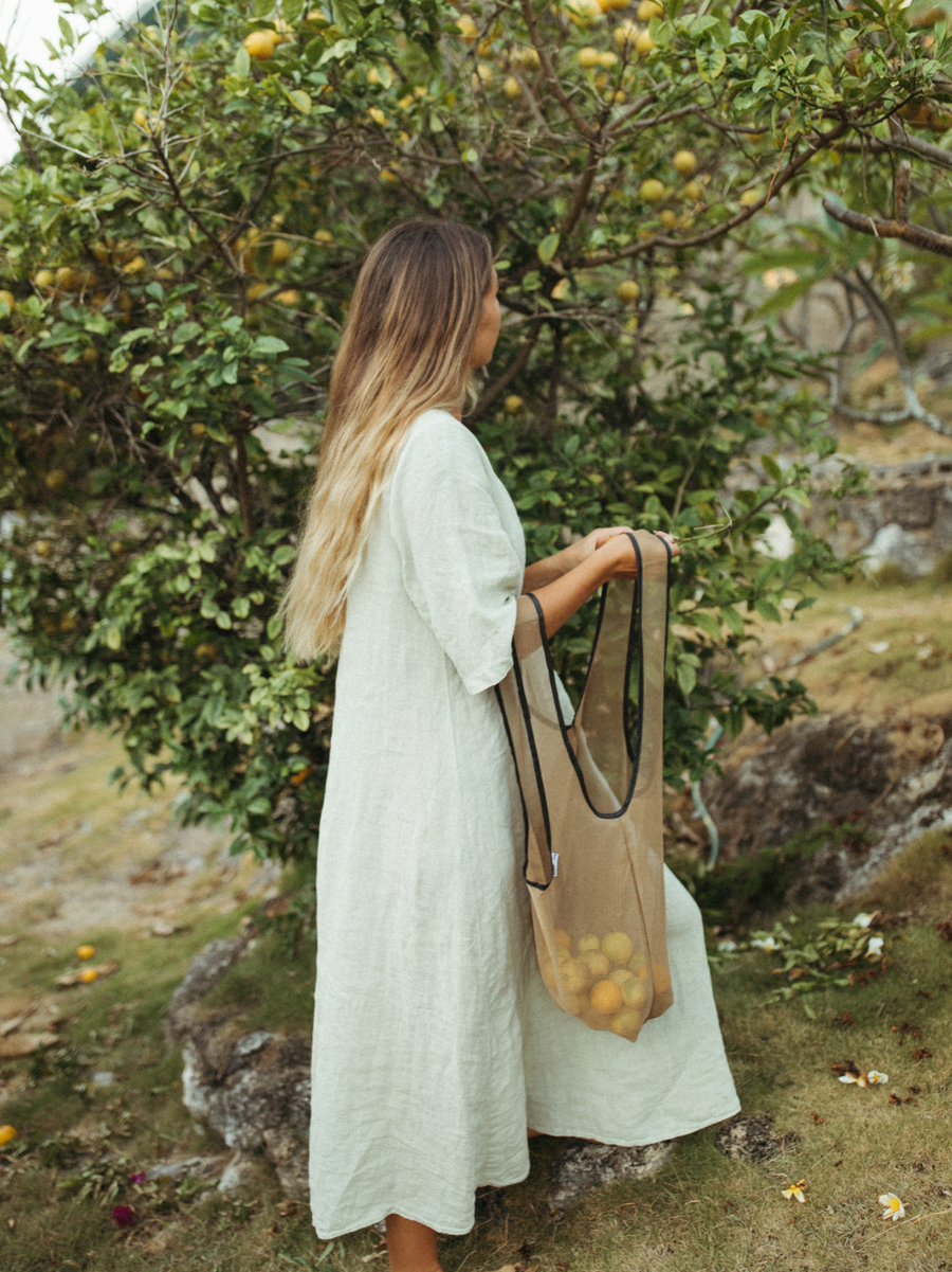 Joan Market Bag In Tan