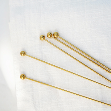 Long Gold Cocktail/Appetizer Picks / 12pc set