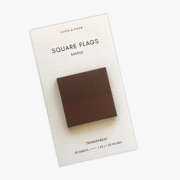 Square Transparent Page Flags / Saddle